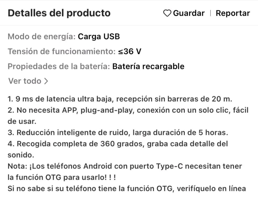 Wireless Lavalier Microphone, Clip-on Rotatable For Android USB-C, - Image 3