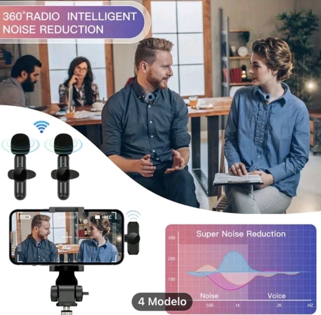Wireless Lavalier Microphone, Clip-on Rotatable For Android USB-C, - Image 7