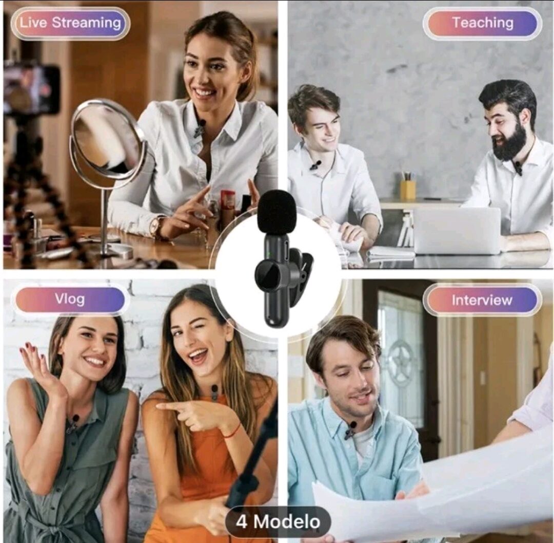 Wireless Lavalier Microphone, Clip-on Rotatable For Android USB-C, - Image 6