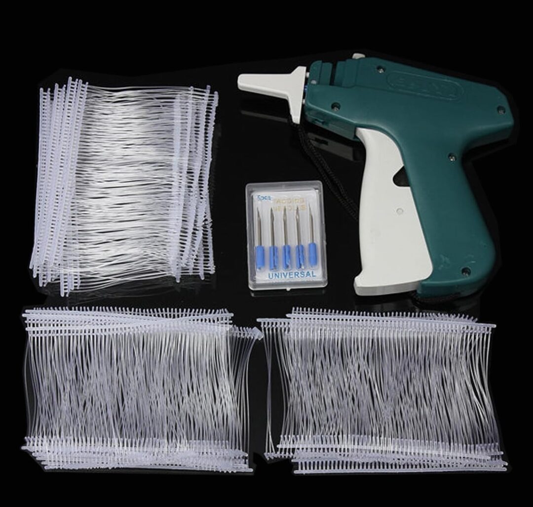 Clothing price tagging gun, tagging machine with 1000 (± 50) white barbed fasteners and 5 additional steel needles - Image 2
