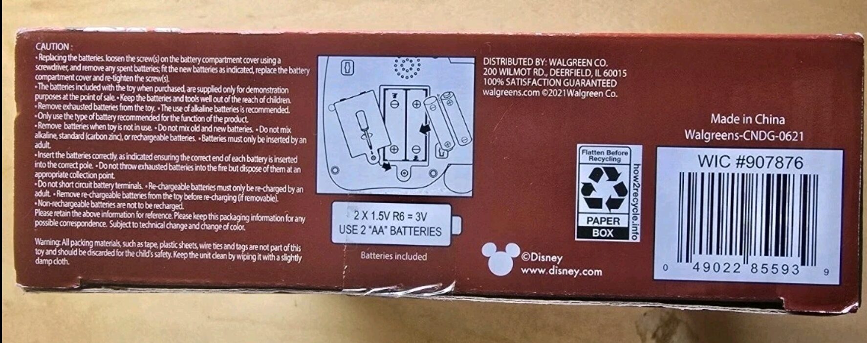 Disney My First Learning Book Age 12M+ 907876 Battery Included! Lights/sounds - Image 4