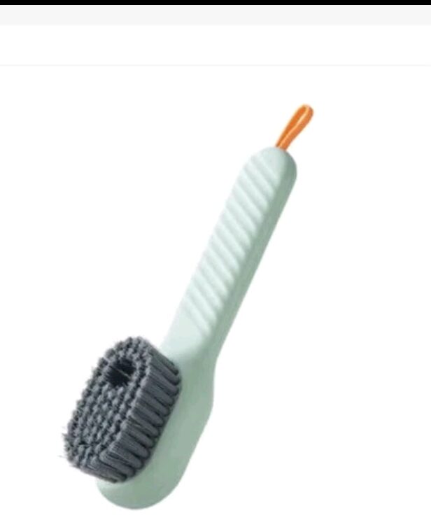 Household Shoe Washing Liquid Brush, Soft Bristles, Clothes Brush, Collar Cleaner, Green - Image 4