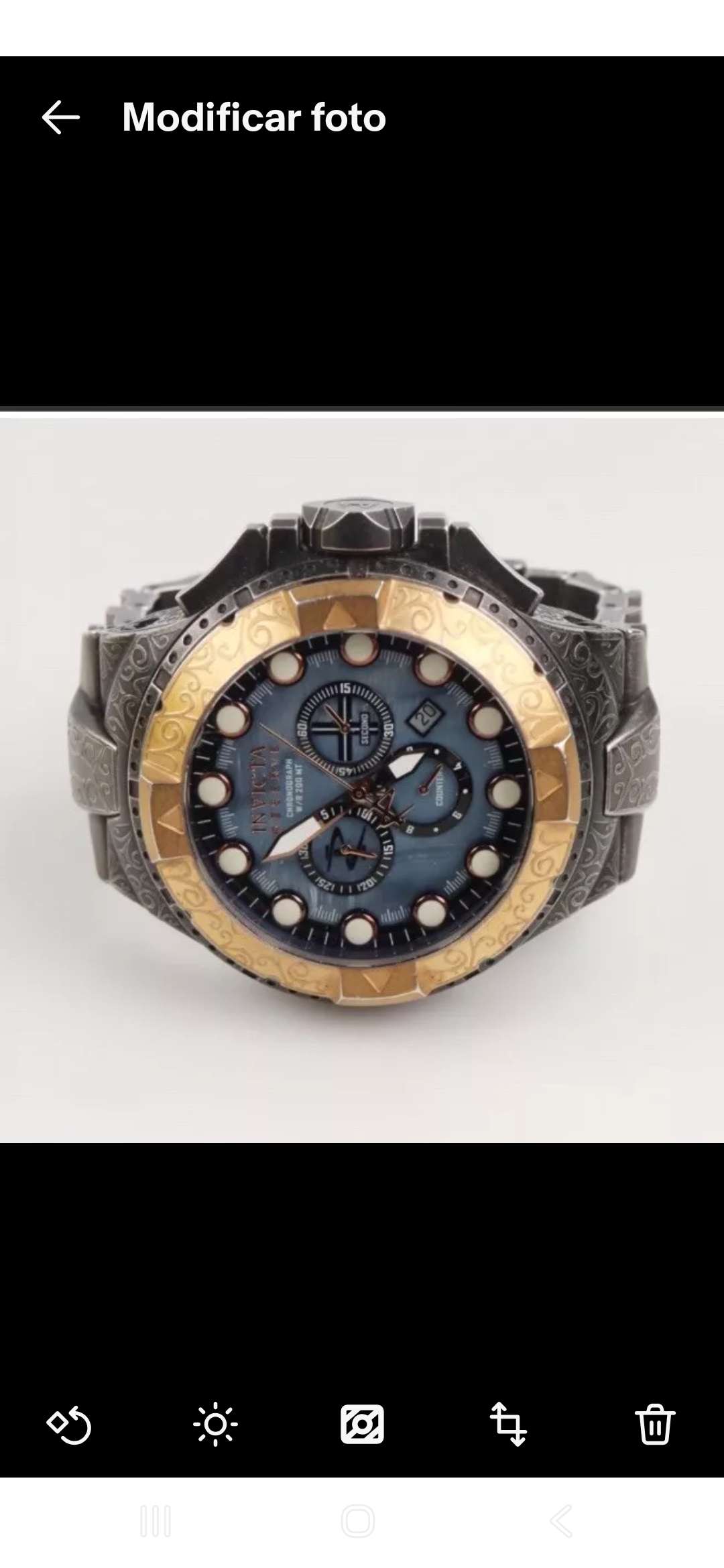 Invicta Reserve Chronograph Swiss Quartz 17867 50mm Gunmetal Stainless Steel - Image 2