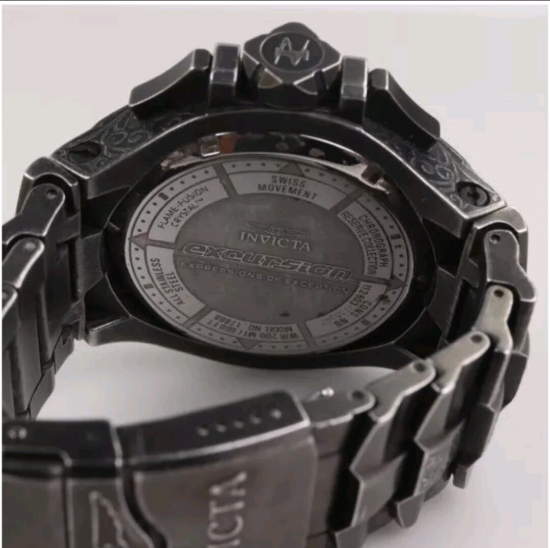 Invicta Reserve Chronograph Swiss Quartz 17867 50mm Gunmetal Stainless Steel - Image 5