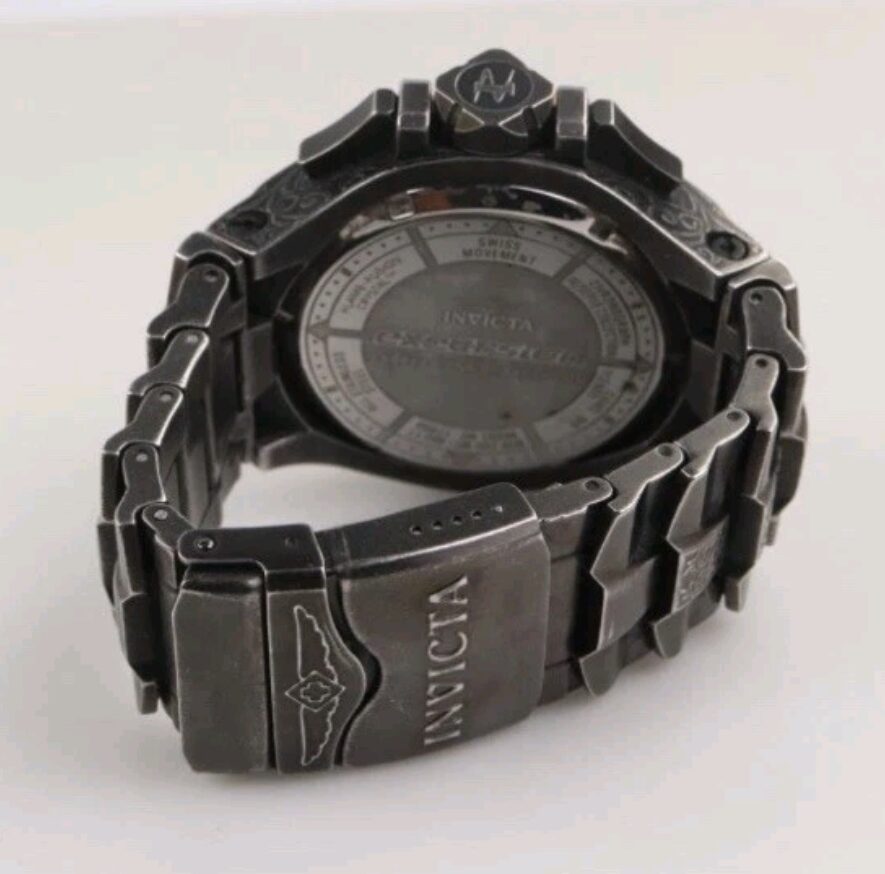 Invicta Reserve Chronograph Swiss Quartz 17867 50mm Gunmetal Stainless Steel - Image 6