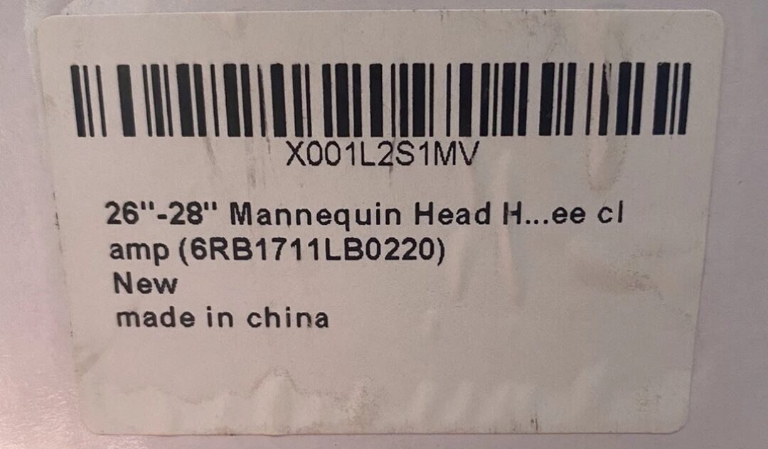 Mannequin head for cosmetology training, hairdressing 26”-28” - Image 3