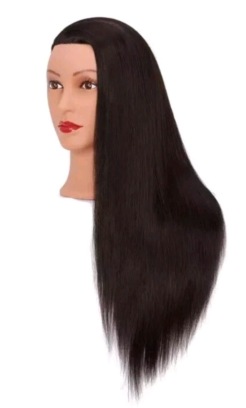 Mannequin head for cosmetology training, hairdressing 26”-28” - Image 6