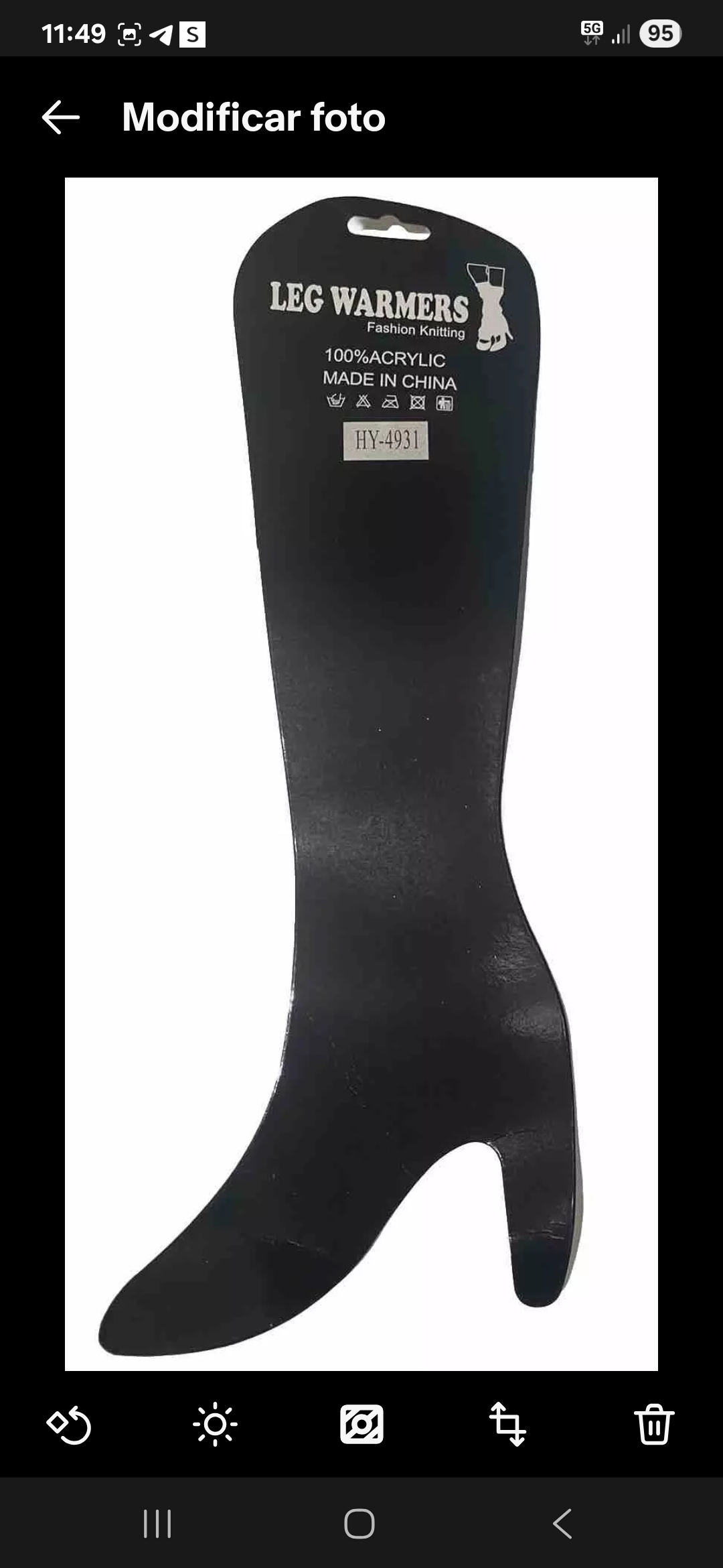 Textured Leg Warmers Ribbed Cable Knit Various Colors One Size - Image 7