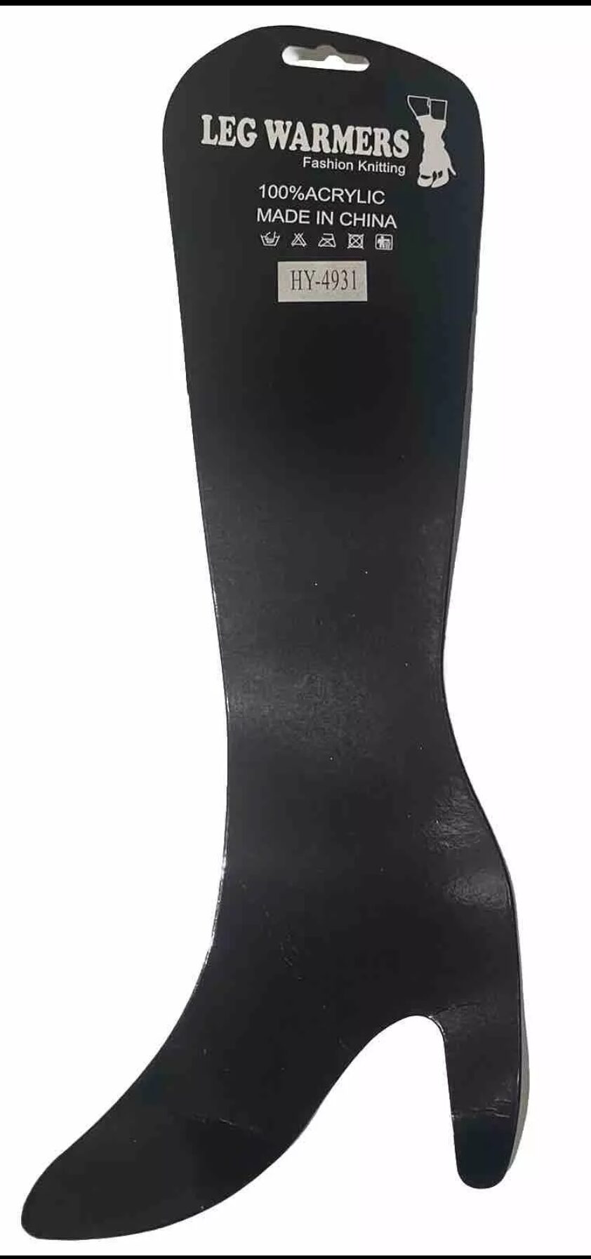 Textured Leg Warmers Ribbed Cable Knit Various Colors One Size - Image 6