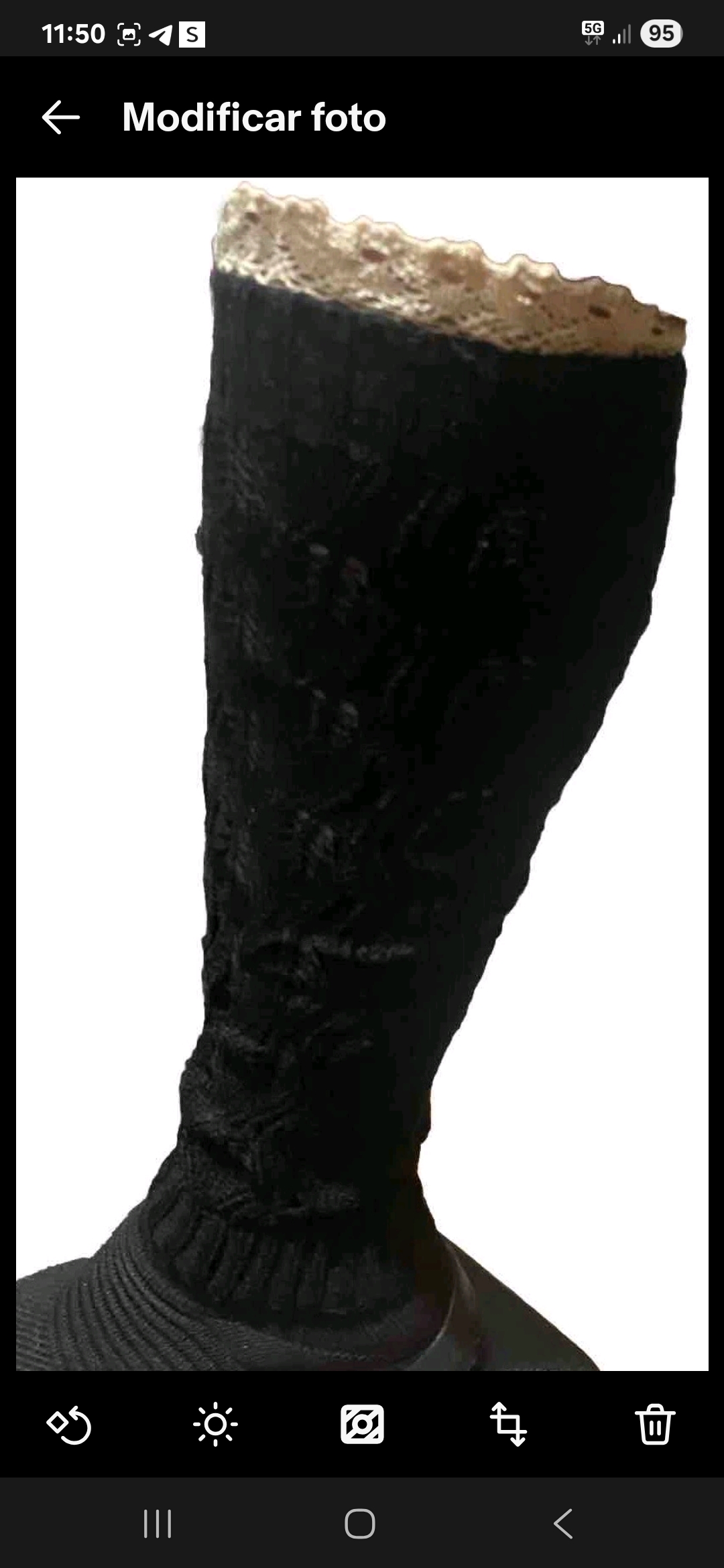 Textured Leg Warmers Ribbed Cable Knit Various Colors One Size - Image 9