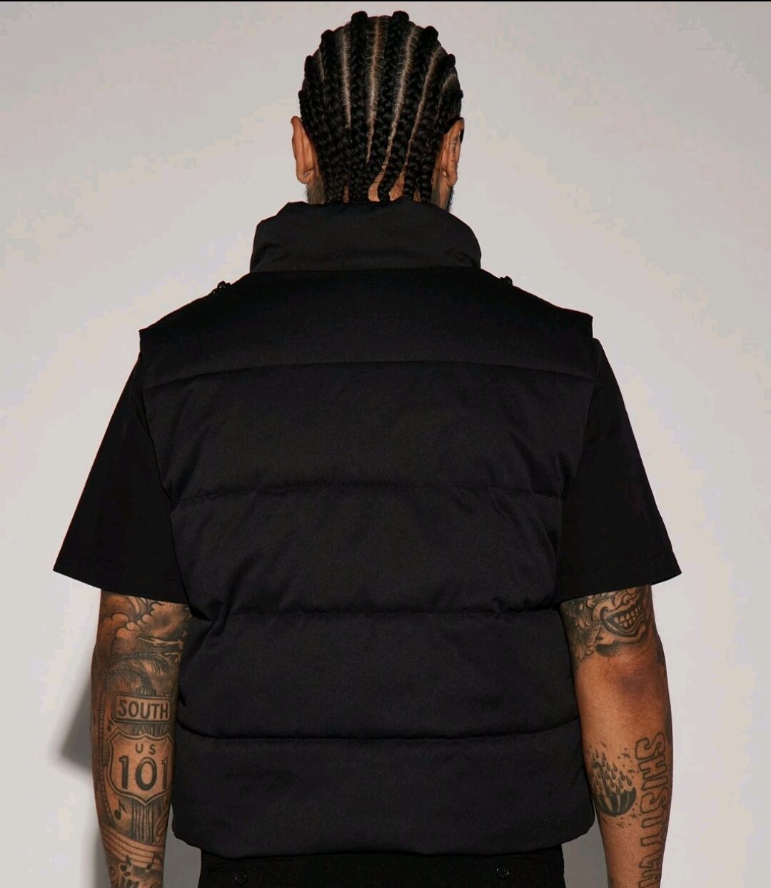 Lucid Zip Up Puffer Vest - Black Size M - Image 7