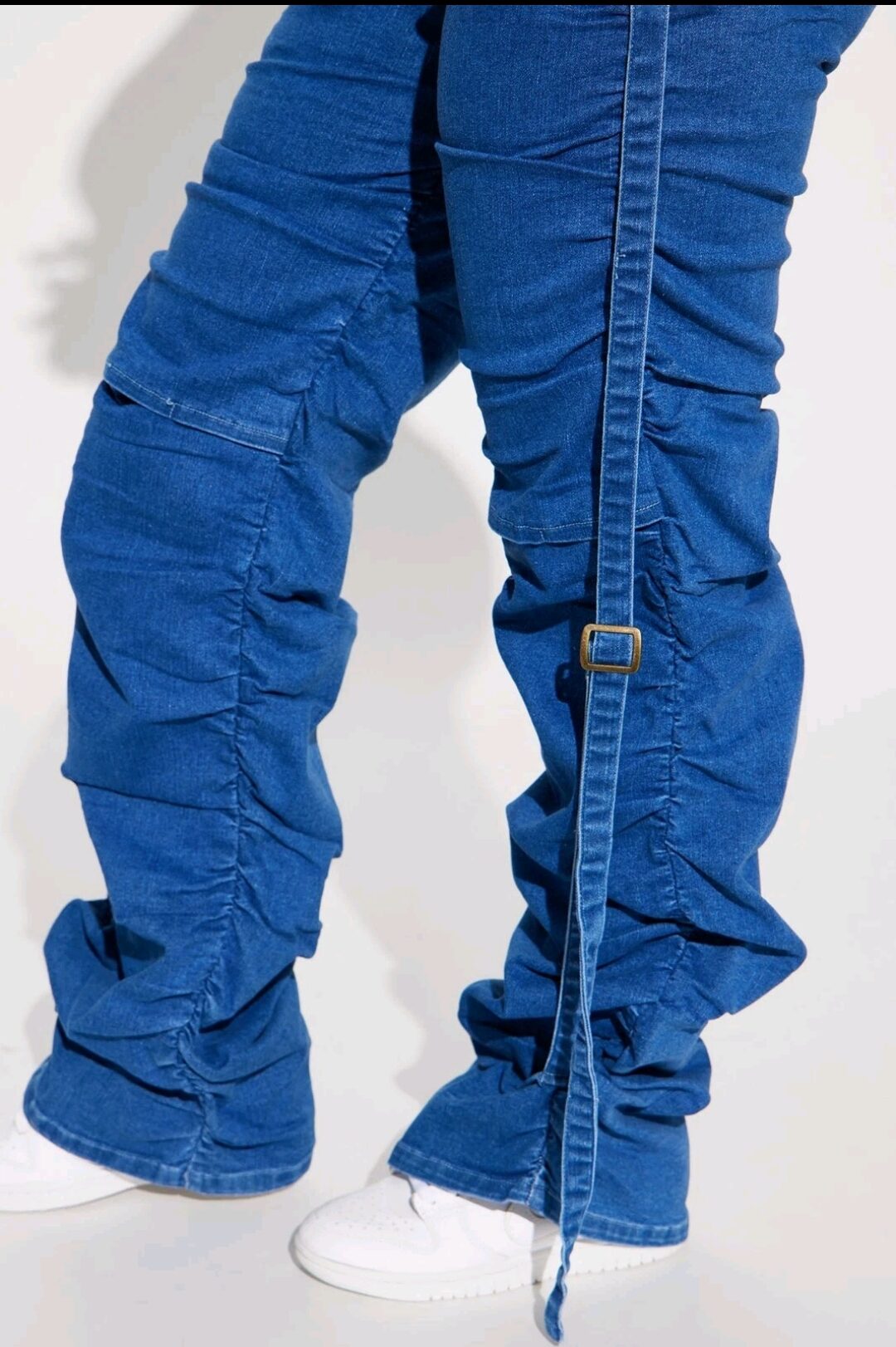 Willow Stacked Stretch Straight Leg Jeans - Dark Wash Women - Image 4