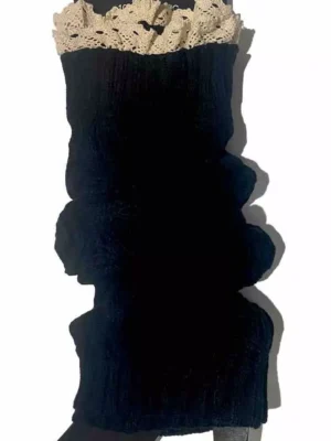 Textured Leg Warmers Ribbed Cable Knit Various Colors One Size