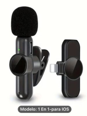 Wireless Lavalier Microphone, Clip-on Rotatable for Phone, iPad,