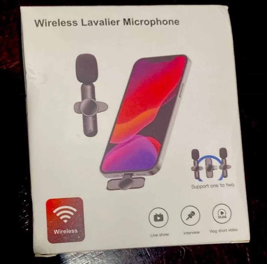Wireless Lavalier Microphone, Clip-on Rotatable for Phone, iPad, - Image 3
