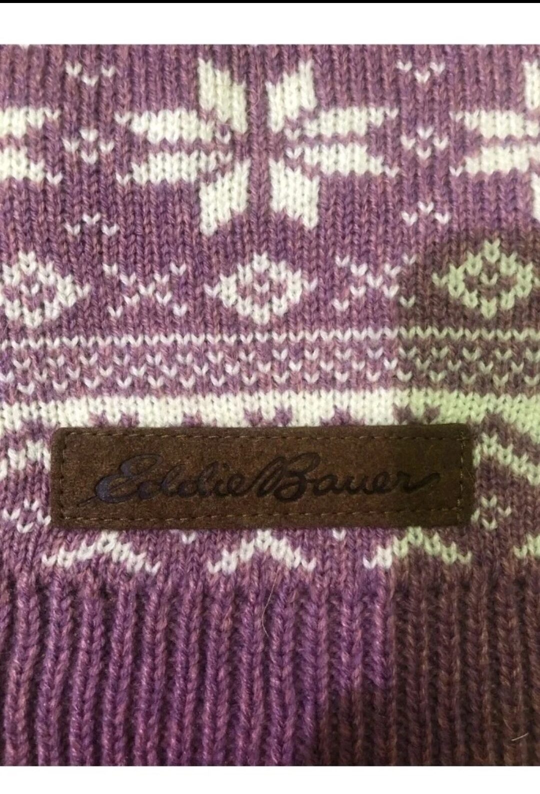 Eddie Bauer Dog Sweater-Lavender/Purple-Size M-Knit - Image 2
