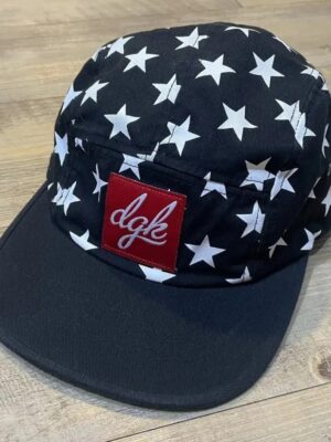 DGK “Dirty Ghetto Kids” Black & White Stars Teens Adjustable  Cap Hat Snap hat
