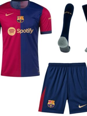 Barcelona Full Set of Soccer team Uniform Home 24-25 Size-L Imported