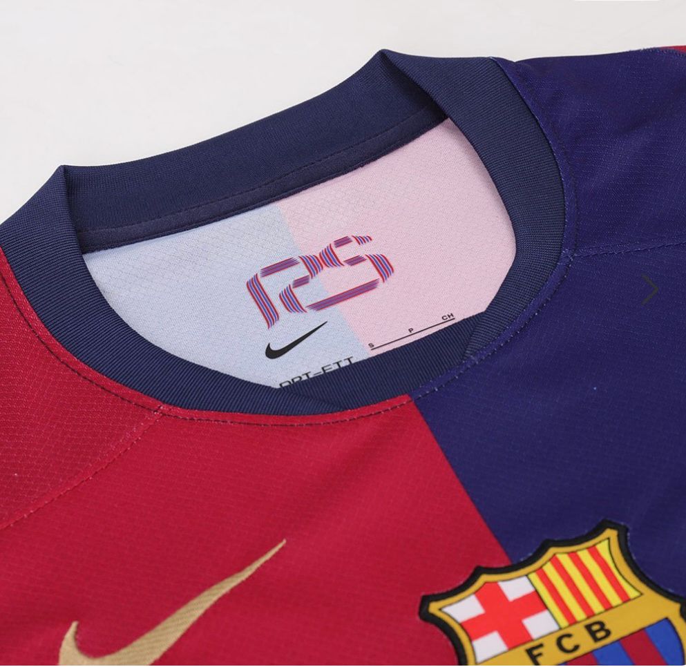 Barcelona Full Set of Soccer team Uniform Home 24-25 Size-L Imported - Image 3