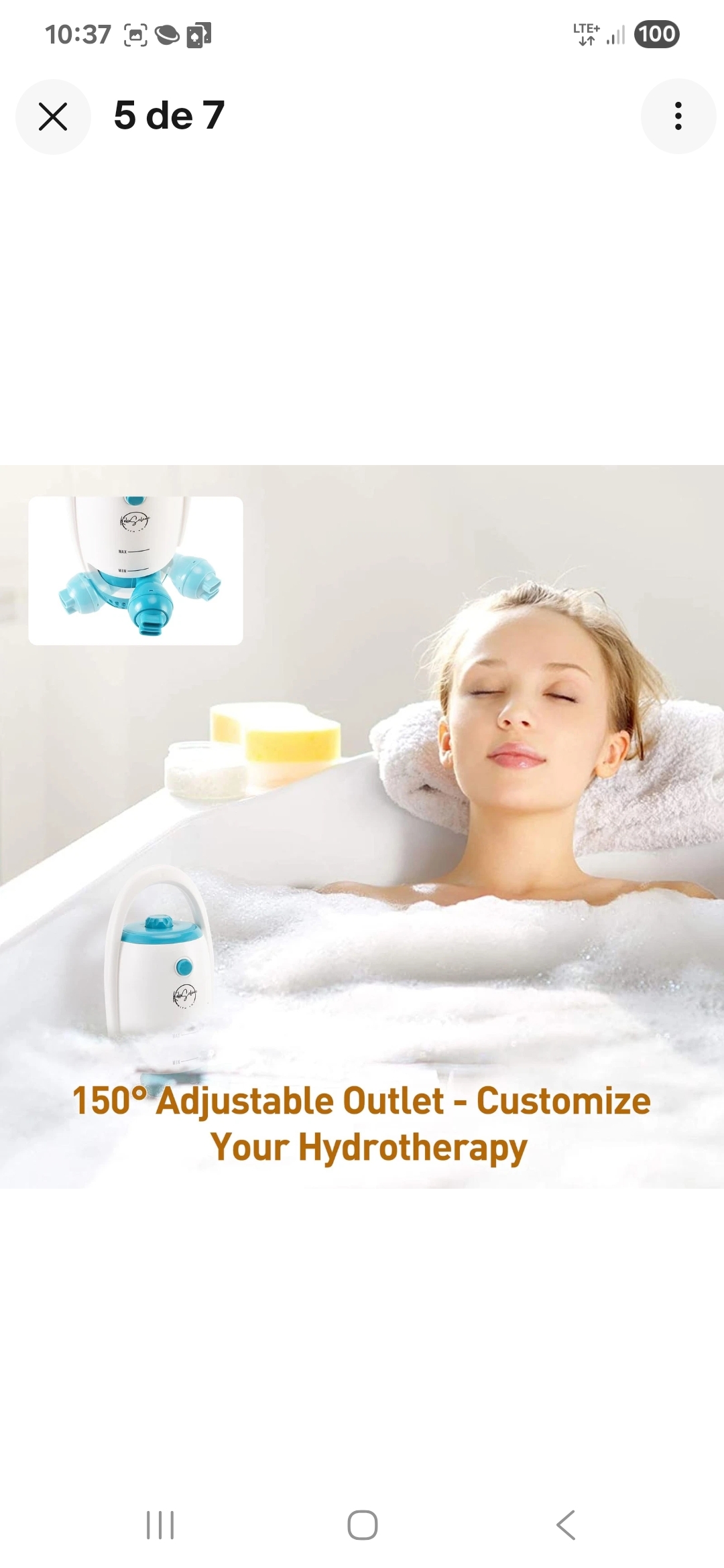 Bath Jets for Tub, Portable Bathtub Jets for Home Spa, Creates Soothing Bubbl... - Image 3