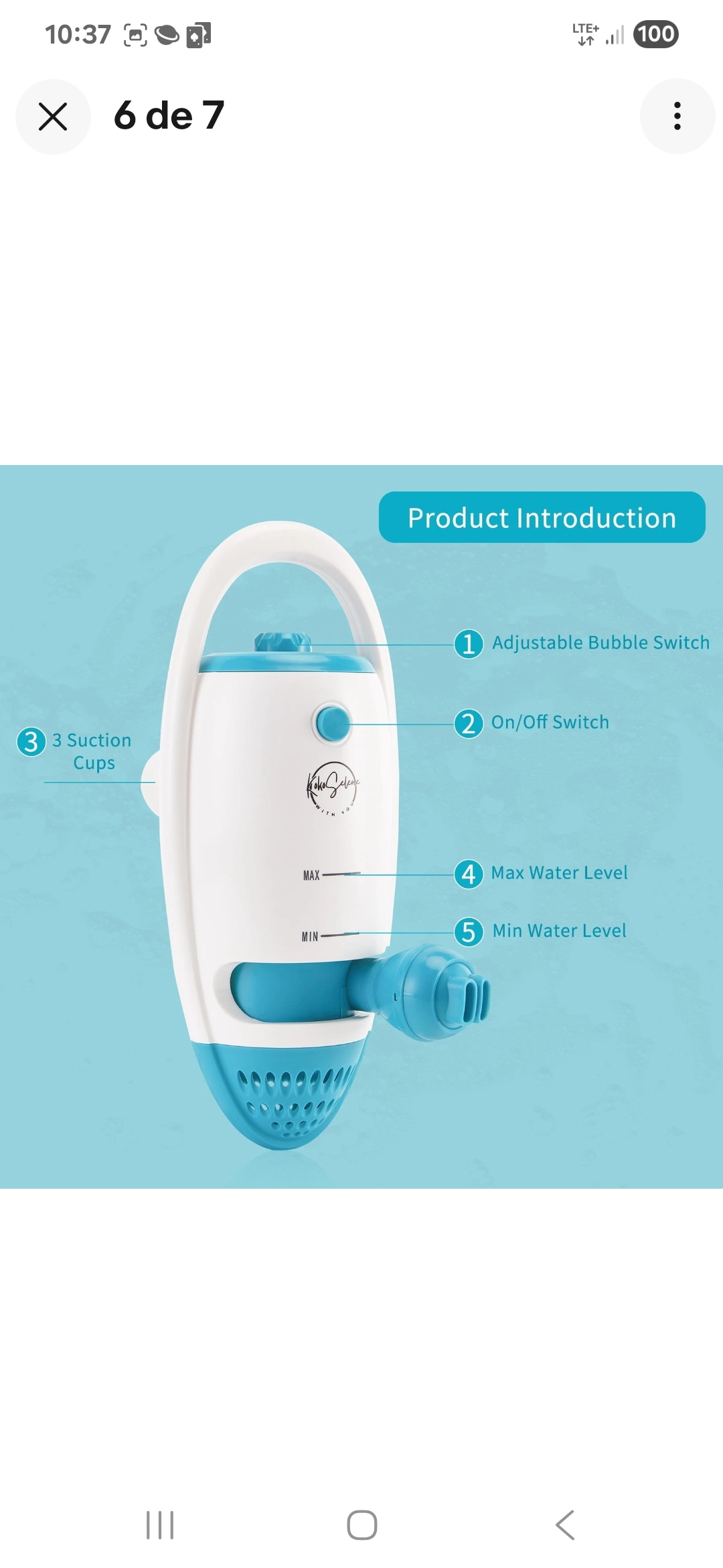 Bath Jets for Tub, Portable Bathtub Jets for Home Spa, Creates Soothing Bubbl... - Image 2