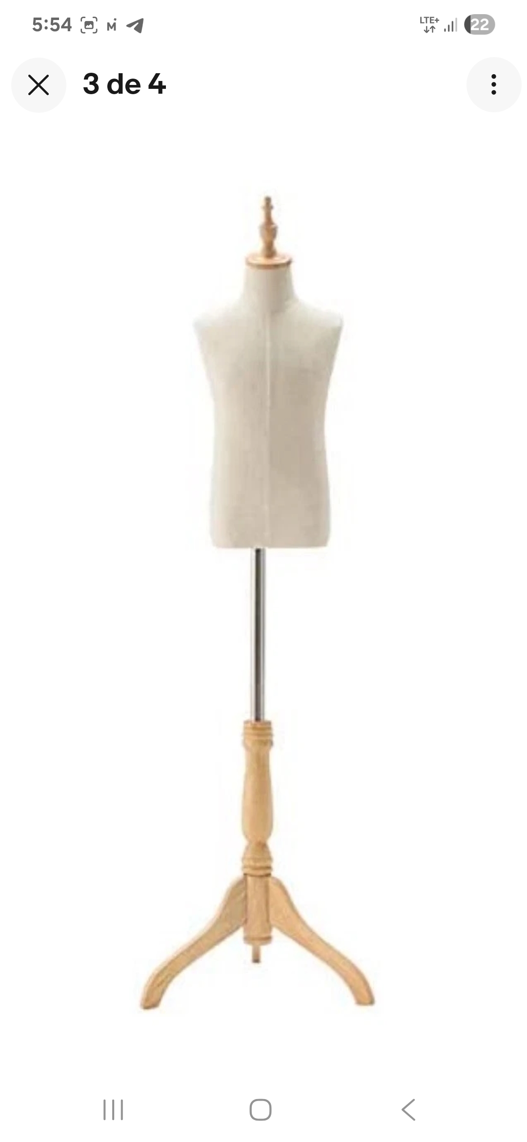 Girls'/boys' mannequins/sewing torsos for fashion stores, wooden base - Image 3