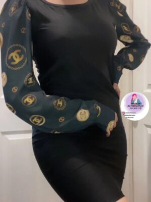 Dress, suplex fabric long sleeve fashion clothing one size