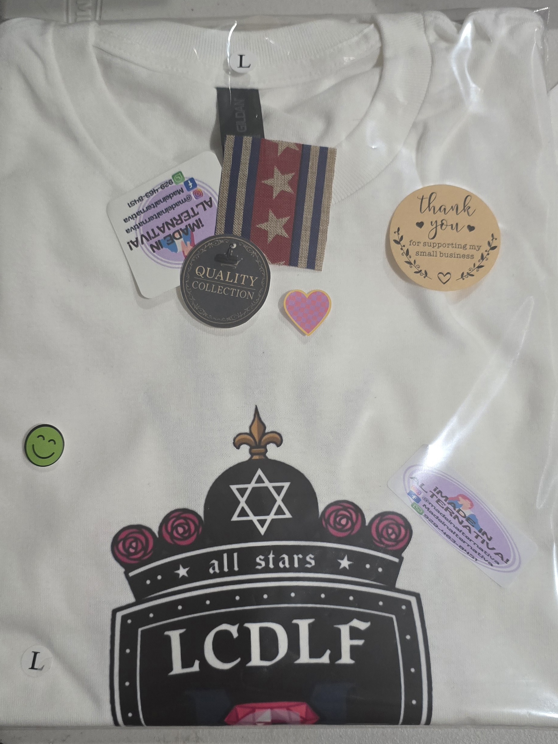 T-Shirt cotton 100% MELISSA GATE Size L the house of the famous Colombia. - Image 3