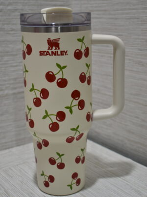 CHERRY FRUIT  TUMBLER  40 OZ STANLEY BEIGE