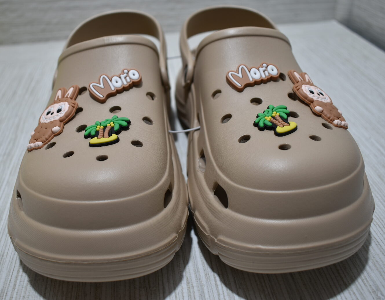 Crocs Classic Platform Women's Clogs - La BUBU, 39/40 Imported Beige - Image 3